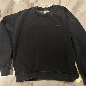 OAK + FORT Charcoal Crewneck Sweater